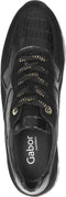Gabor 76.524.97 - Dames Sneakers - Suède - H-leest - Zwart - Maat 39