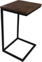 HSM Collection Bijzettafel Read Rough Bruin/Zwart Rustiek Mangohout/Ijzer
