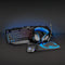Nedis GCK41100 - Gaming Combo Kit - 4-in- met QWERTZ toetsenbord en headset - Zwart/blauw