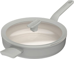 LEO Sauteerpan antikleef met deksel Balance Moonmist - Ø 26cm - Grijs - PFAS-vrij