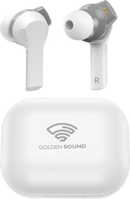 Golden Sound Sport - Draadloze oordopjes - Bluetooth 5.1 - Passieve Noise Cancelling - Wit