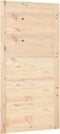 vidaXL - Schuifdeur - 80x1,8x204,5 - cm - massief - grenenhout - wit