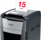 Rexel Optimum AutoFeed+ 600X Fluisterstille Papierversnipperaar P-4 Snippers voor Kantoor - Invoer tot 600 Vellen - Zwart