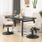 vidaXL - Eetkamerstoelen - draaibaar - 4 - st - fluweel - crèmekleurig