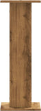 vidaXL - Speakerstandaards - 2 - st - 30x30x80 - cm - hout - artisanaal - eikenkleurig