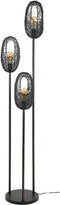 Vloerlamp 3x open oog wire - Artic zwart