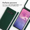 iMoshion Hoesje Geschikt voor Samsung Galaxy S10 Hoesje Met Koord - iMoshion Siliconen hoesje met koord - Donkergroen