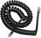 Telefoon spiraalkabel 4P4C/RJ10 zwart 2 meter
