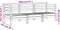 vidaXL - Tuinbank - 3-zits - massief - grenenhout - wit