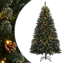 vidaXL - Kunstkerstboom - met - 300 - LED's - 180 - cm