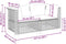 vidaXL - Tuinbanken - 2 - st - met - kussens - poly - rattan - beige