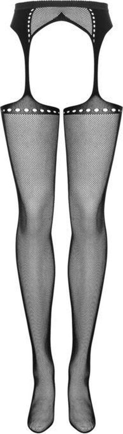 Obsessive Jarretel met Kousen - Erotische Lingerieset - One Size - Zwart