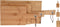 Excellent Houseware Snijplanken - 3x stuks - bamboe hout - serveerplanken - snijplankjes set