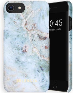 Selencia Hoesje Geschikt voor iPhone SE (2022) / SE (2020) / 8 / 7 / 6s / 6 Hoesje - Selencia Maya Fashion Backcover - blauw