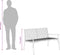 vidaXL - Ligbank - Zwart - 113x79x75 - cm - Poly - Rattan