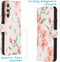 iMoshion Hoesje Geschikt voor Samsung Galaxy A34 (5G) Hoesje Met Pasjeshouder - iMoshion Design Softcase Bookcase - Roze / Blossom Watercolor