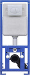 vidaXL - Hangend - toilet - randloos - met - verborgen - stortbak - keramiek - wit