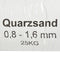 vidaXL - Filterzand - 25 - kg - 0,8-1,6 - mm