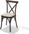 Kussen voor Crossback (bar)stoel, ecru, gewatteerd - SET VAN 7