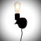 Vintage wandlamp Bolb, Vintage zwart