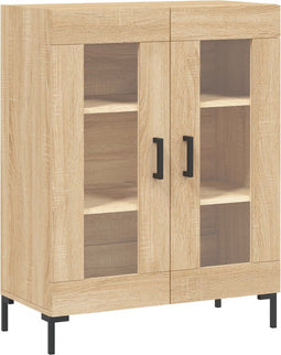 vidaXL - Dressoir - 69,5x34x90 - cm - bewerkt - hout - sonoma - eikenkleurig