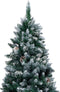 vidaXL - Kunstkerstboom - met - verlichting - kerstballen - dennenappels - 180 - cm