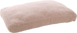 Flamingo Jacquard - Hondenkussen - Luxe Pluche - 100x70x12 cm - Taupe