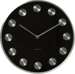 Karlsson KA5252BK Rotation Brush Klok - Zwart