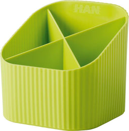 HAN pennenkoker - Re-X-LOOP - 4-vaks - limoen - 100% gerecycled materiaal - HA-17238-950
