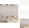vidaXL - Hoofdbord - 146x4x100 cm - massief grenenhout - wit