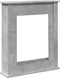 vidaXL - Haardombouw - 75x20x87,5 - cm - bewerkt - hout - betongrijs