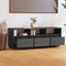 vidaXL - Tv-meubel - 140x37x50 - cm - massief - grenenhout - grijs