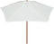 vidaXL - Parasol - 270x270 - cm - houten - paal - crèmewit