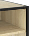 vidaXL - Tv-meubel - 91x40x46 - cm - bewerkt - hout - metaal - sonoma - eikenkleurig