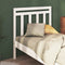 vidaXL - Hoofdbord - 96x4x100 - cm - massief - grenenhout - wit