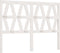 vidaXL - Hoofdbord - 141x4x100 - cm - massief - grenenhout - wit