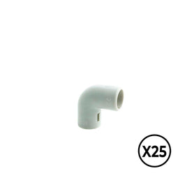 Tupersa Elleboog Ø 20 mm - PVC - 25 Stuks (25 stuks)