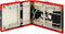 vidaXL - Massagetafel - inklapbaar - 3 - zones - aluminium - zwart - en - rood