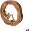Decoratieve figuren Lezen Gouden Metaal 26 x 25 x 7 cm (6 Stuks)