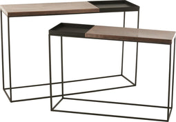 J-Line Set Van Twee Console Metaal Brons/Zwart