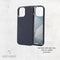 DECODED iPhone 13 Pro - Back Cover - Hoogwaardig ECCO Leer - Donker Blauw
