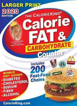 CalorieKing (2020) - Calorie Vet & Koolhydraat Teller - Groot lettertype
