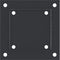 vidaXL - Spokkels - vierkant - 4 - st - 101x101 - mm - gepoedercoat - staal - antraciet