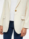 Object Objsigrid L/s Blazer - Klassieke blazer - Omkeerbare hals - Zand - Maat 40