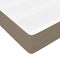 vidaXL - Pocketveringmatras - 140x190x20 - cm - stof - taupe