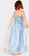 Den Goda Fen Verkleedkledij Frozen Princess - Jurk met sleep - 110-116cm - 4-6 jaar - Lichtblauw