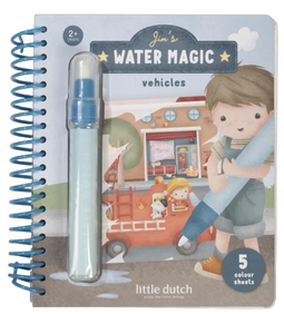 Little Dutch Jim Vehicles - Water Magic Boek - 5 herbruikbare pagina’s