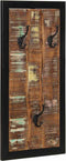 vidaXL - Kapstok - 40x2x80 - cm - massief - gerecycled - hout - meerkleurig