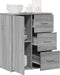 vidaXL - Dressoir - 60x31x70 - cm - bewerkt - hout - grijs - sonoma