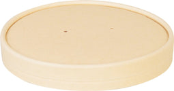 Depa® Deksel | Papier + PE | Ø117mm | 18mm | naturel | 25 stuks